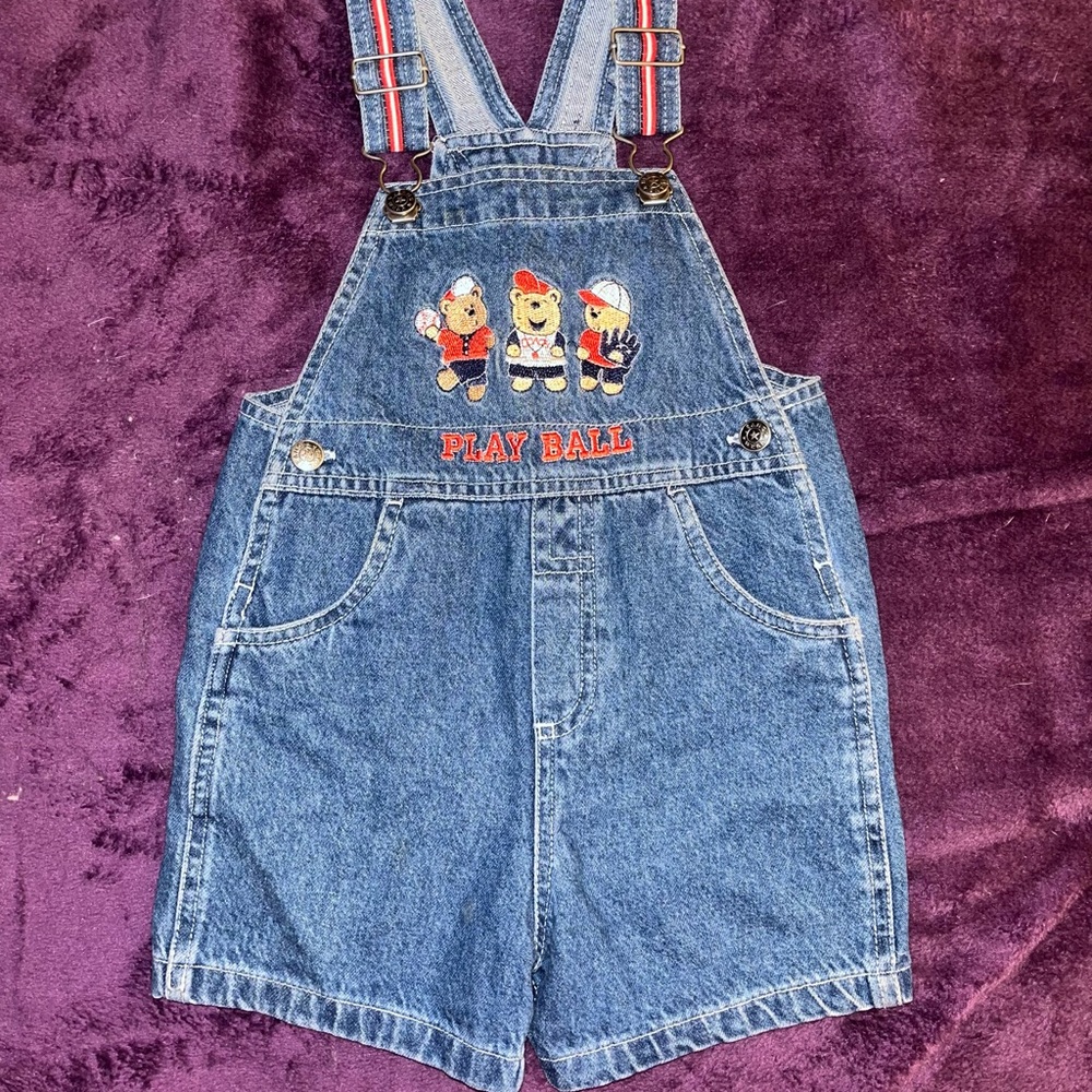 Vintage Play Ball Overalls 24M